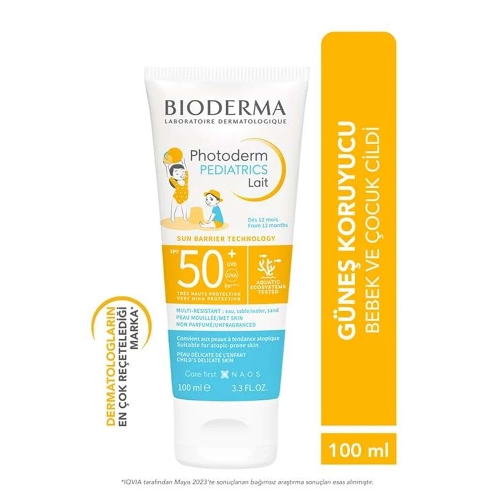 BİODERMA PHOTODERM PEDİATRICS LAİT GÜNEŞ KREMİ SPF 50+ 100 ML ( BEBEK VE ÇOCUKLAR İÇİN )