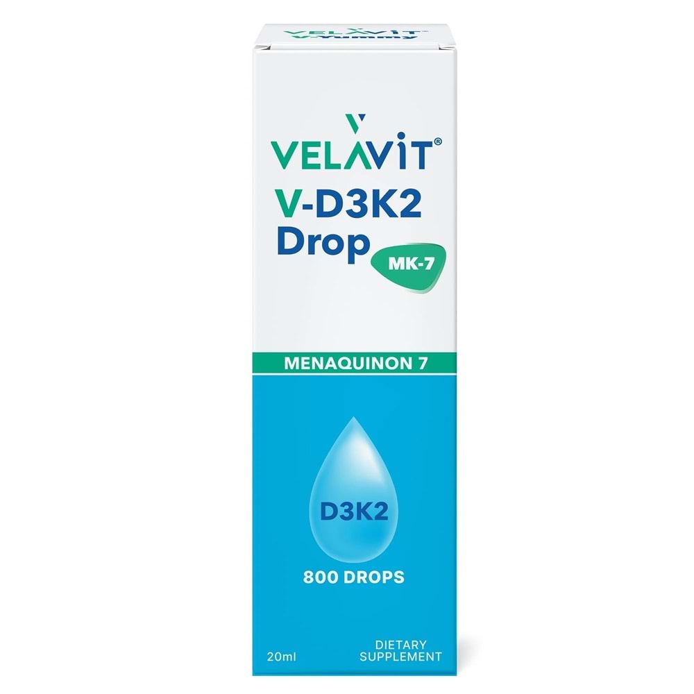 VELAVİT V-D3K2 DROP 20 ML 800 DROPS