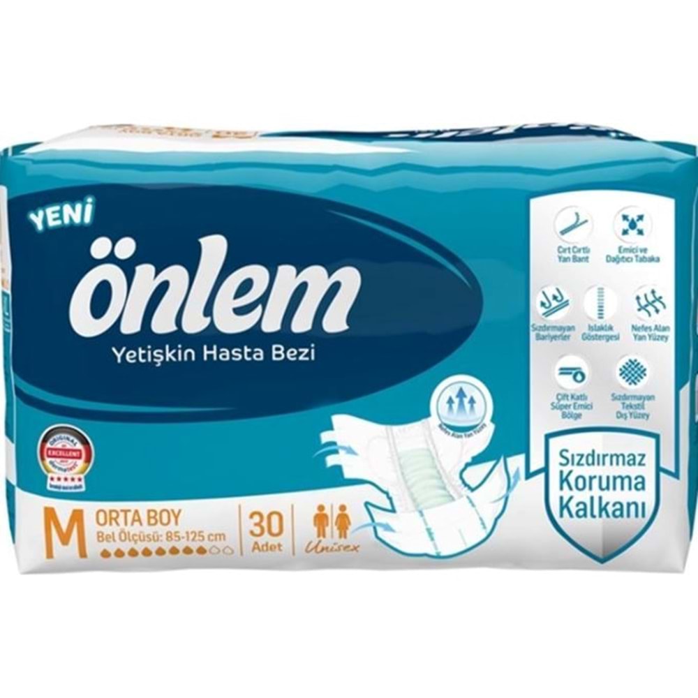 ÖNLEM HASTA BEZİ BEL BANTLI ( MEDİUM / 30 ADET )