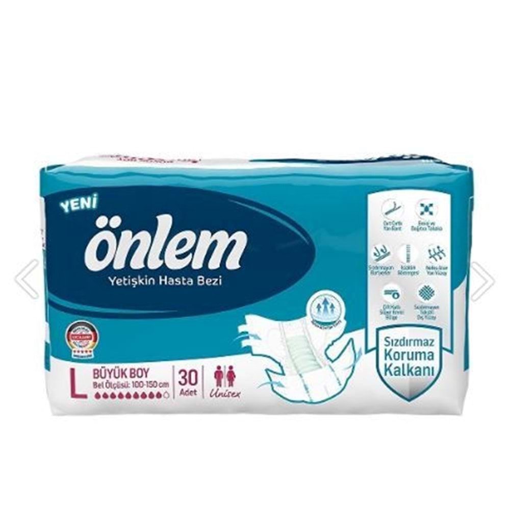 ÖNLEM HASTA BEZİ BEL BANTLI ( LARGE / 30 ADET )