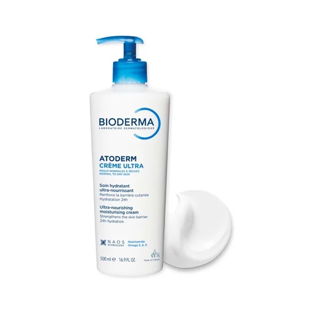 BİODERMA ATODERM CREAM ULTRA 500 ML PUANLI ( KURU CİLTLER İÇİN ULTRA NEMLENDİRİCİ )
