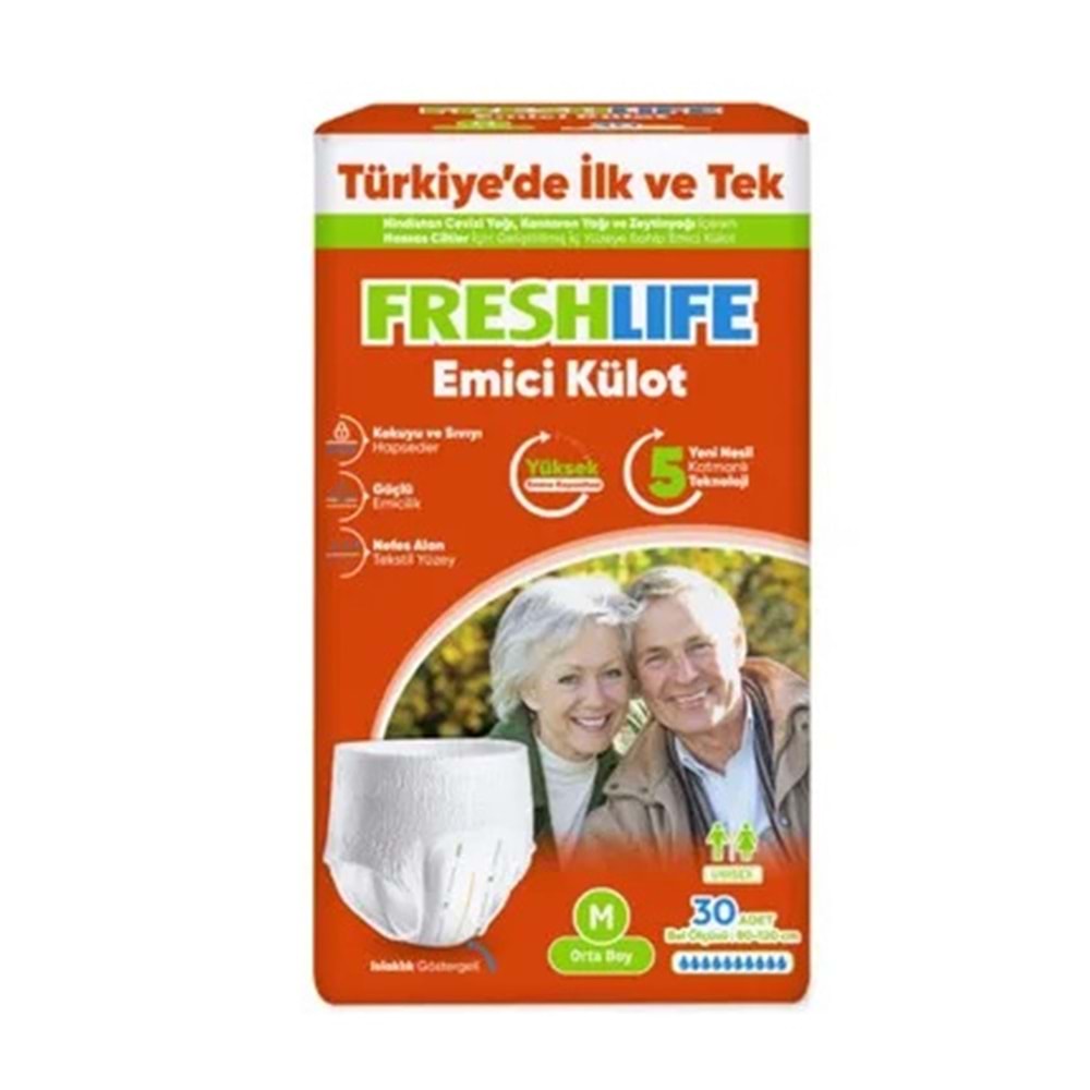 FRESHLIFE HASTA BEZİ KÜLOTLU ( MEDIUM / 30 ADET )