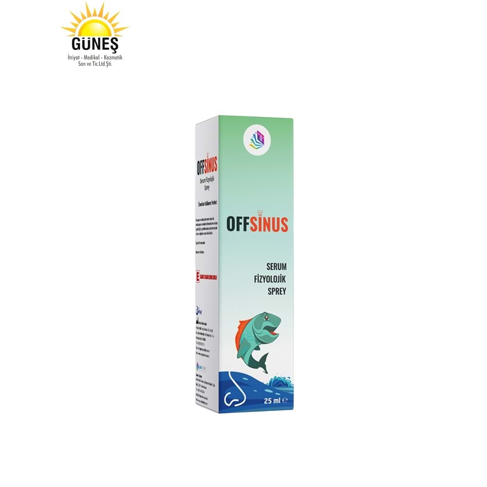 OFFSİNUS SERUM FİZYOLOJİK BURUN SPREYİ 25 ML