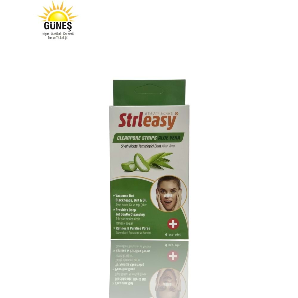 STRLEASY SİYAH NOKTA TEMİZLEYİCİ BANT ( ALOE VERA / 6 ADET )