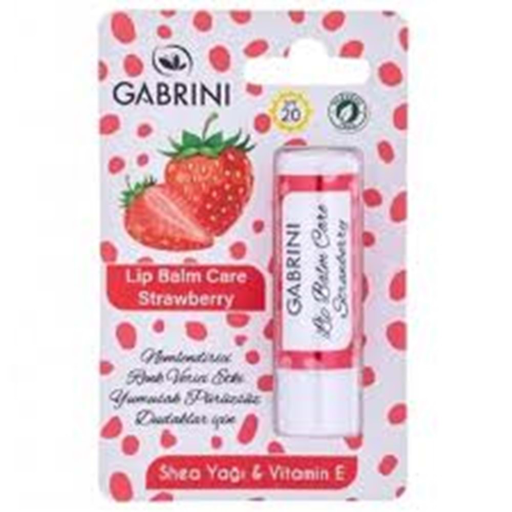 GABRİNİ DUDAK BAKIM KREMİ ( ÇİLEK )