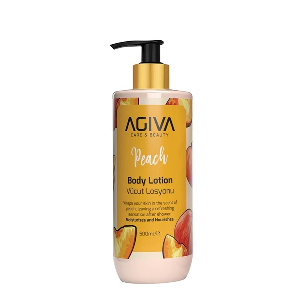 AGİVA VÜCUT LOSYONU 500 ML ( ŞEFTALİ )