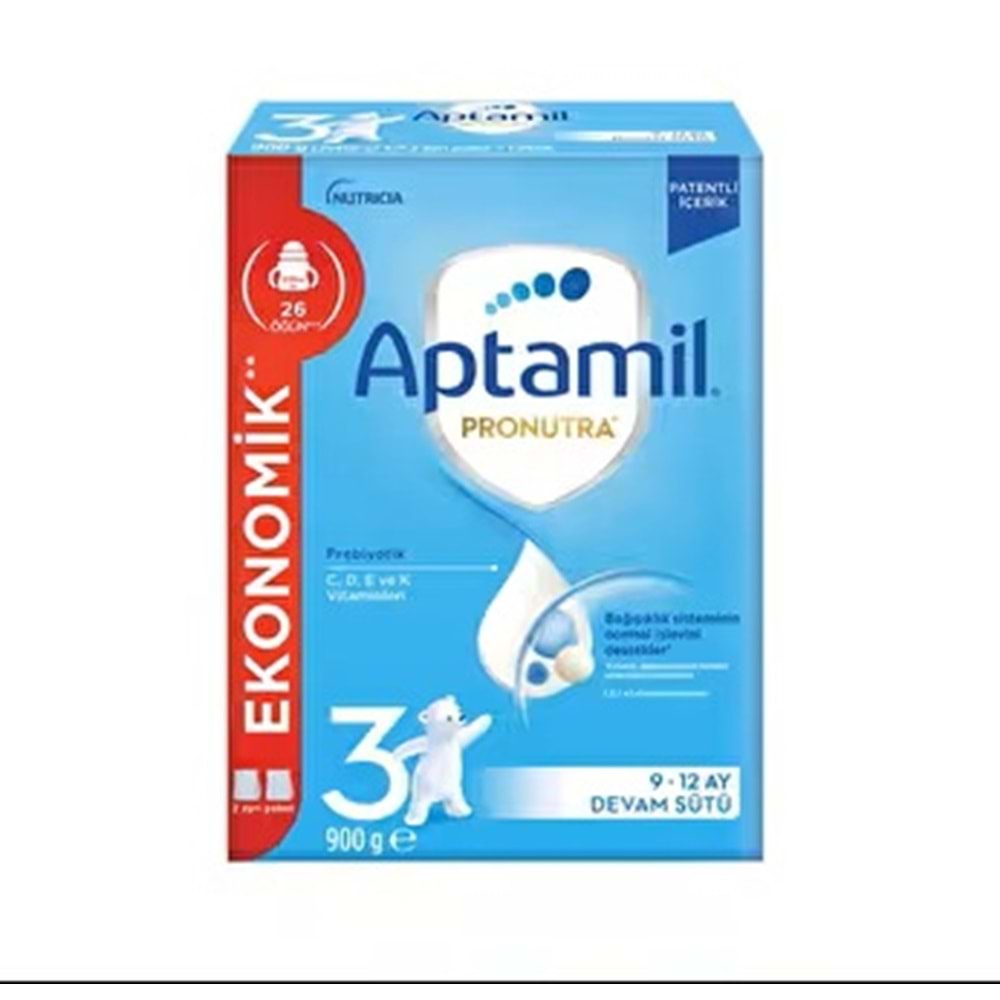 APTAMİL PRONUTRA MİLUPA DEVAM SÜTÜ-MAMA NO 3 (9-12 AY 900 GR)