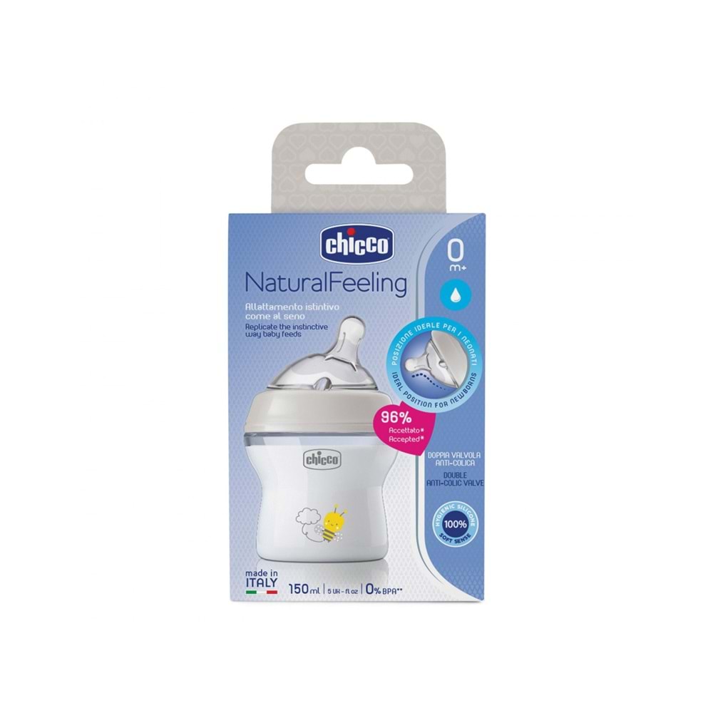 CHİCCO NATURAL FEELİNG PP BİBERON 0+ AY 150 ML