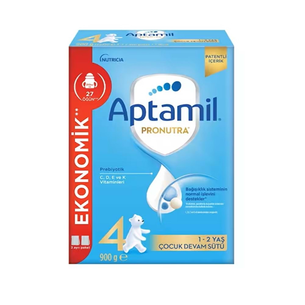 APTAMİL PRONUTRA MİLUPA DEVAM SÜTÜ-MAMA NO 4 (1-2 YAŞ 900 GR)
