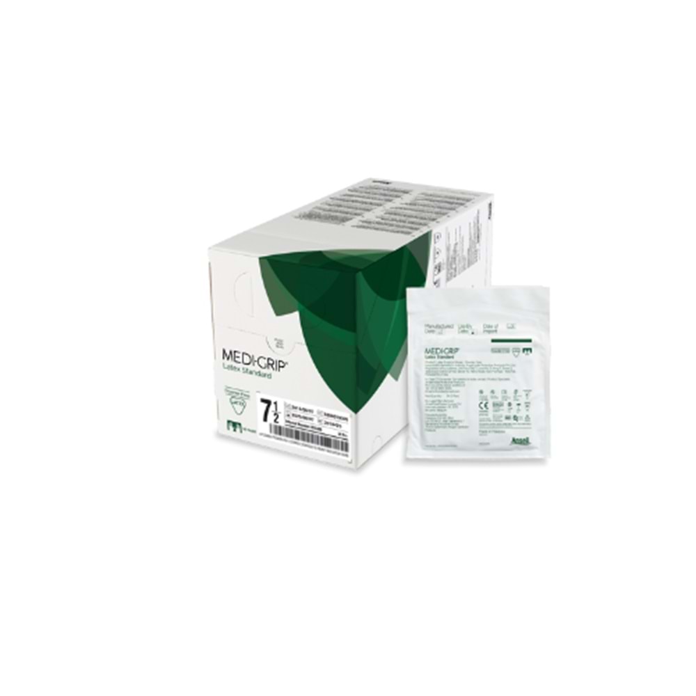 MEDI-GRIP PUDRASIZ LATEKS CERRAHİ STERİL ELDİVEN ( 7.1/2 / 1 ÇİFT / TEK KULLANIMLIK )