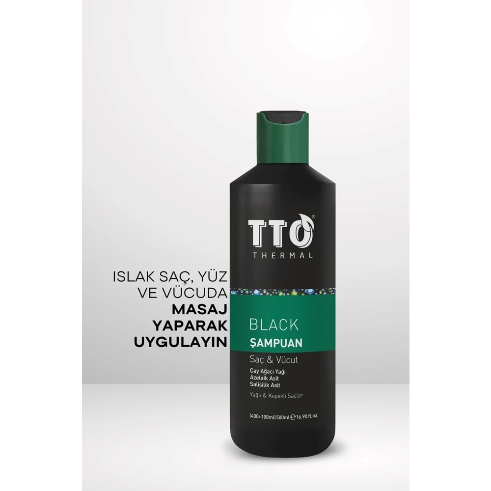 TTO THREMAL BLACK SAÇ VE VÜCUT ŞAMPUANI 500 ML
