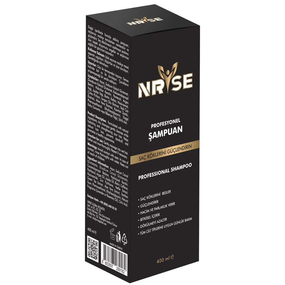 NRİSE SAÇ KÖKLERİNİ GÜÇLENDİREN PROFESYONEL ŞAMPUAN 400 ML