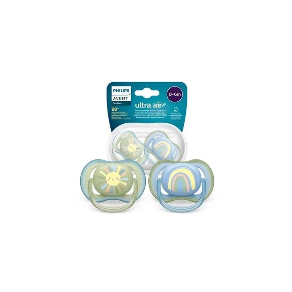 PHILIPS AVENT ULTRA AIR EMZİK 2 Lİ (0-6 AY / ERKEK / SCF 085/58)