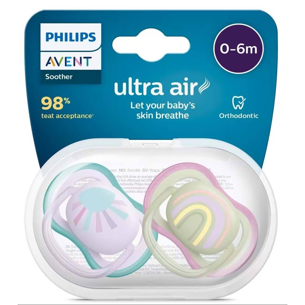 PHILIPS AVENT ULTRA AIR EMZİK 2 Lİ (0-6 AY / KIZ / SCF 085/59)