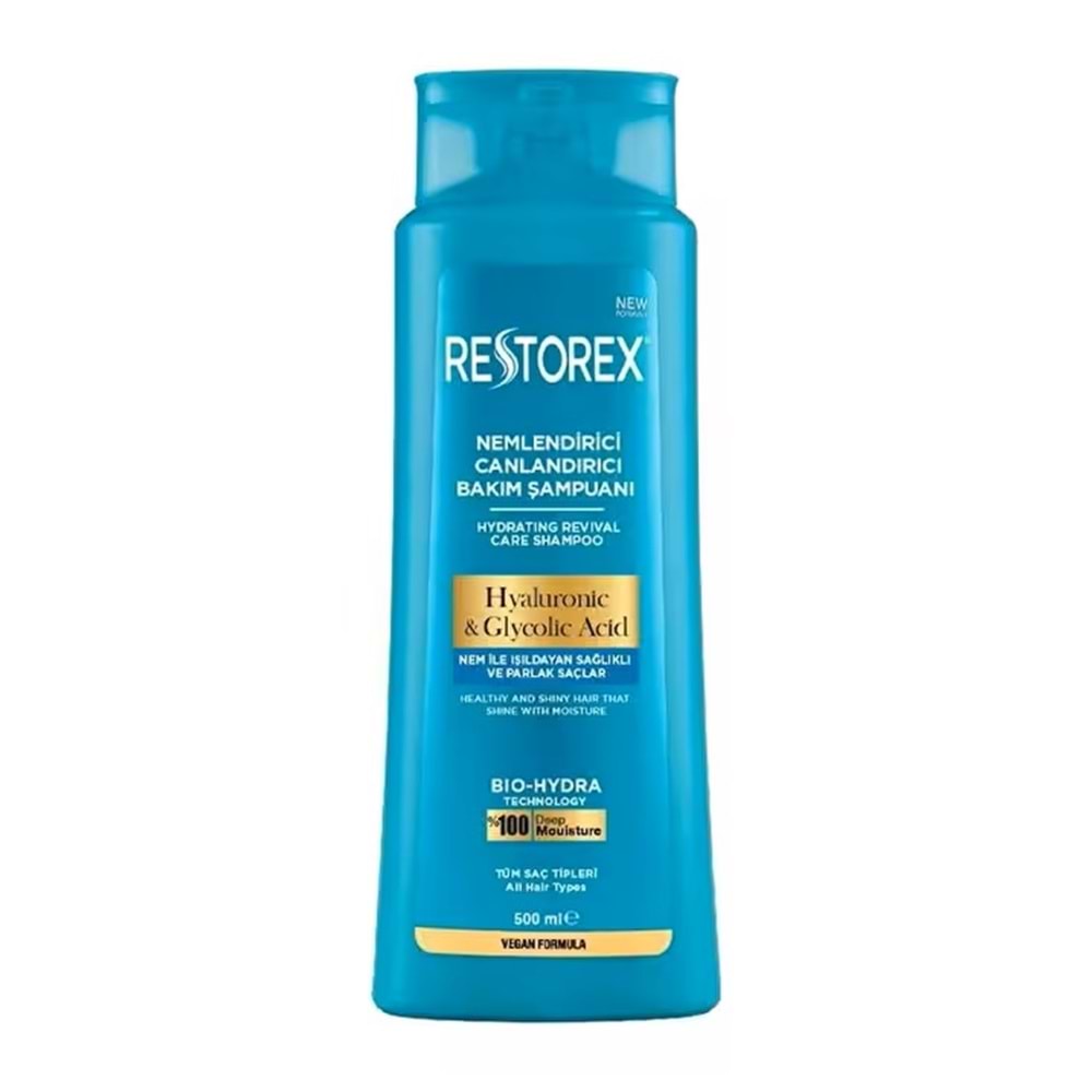 RESTOREX ŞAMPUAN (HYALURONİC & GLYCOLİC ASİT) 500 ML