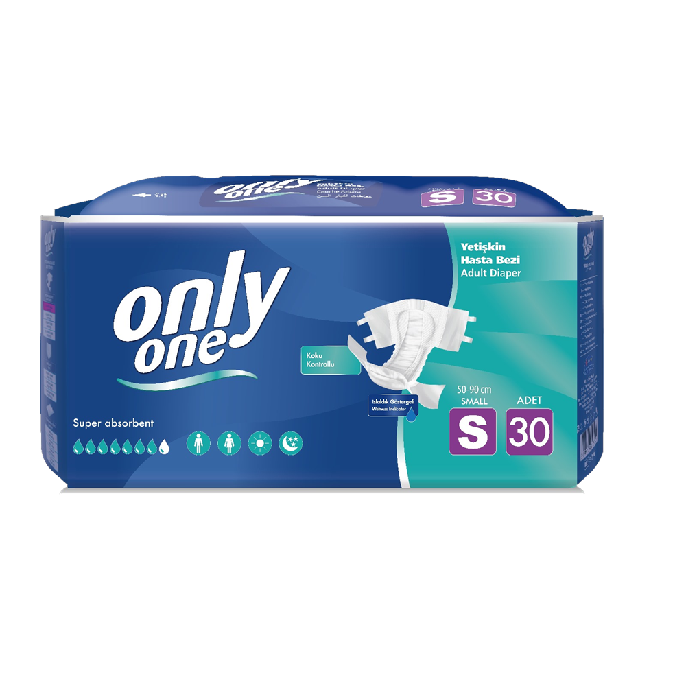 ONLYONE YETİŞKİN HASTA BEZİ BEL BANTLI ( SMAL / 30 ADET )