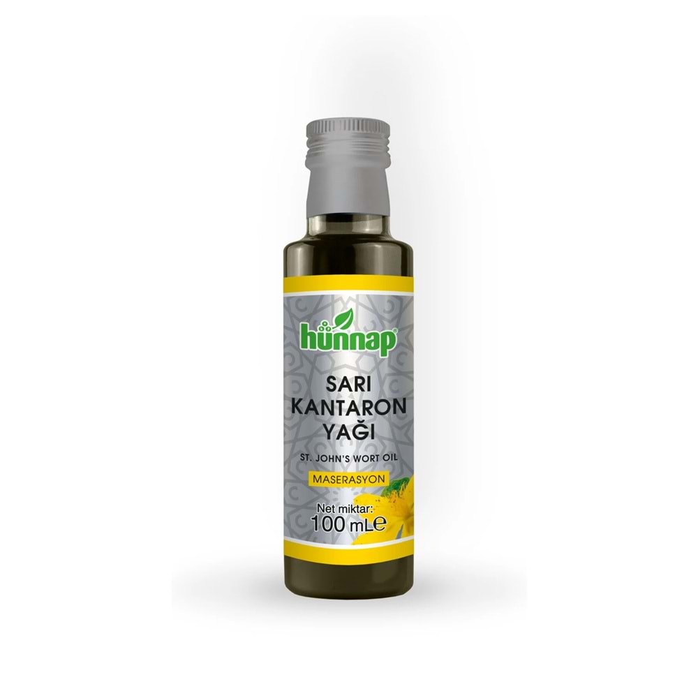HÜNNAP SARI KANTARON YAĞI 100 ML ( SOĞUK PRES )