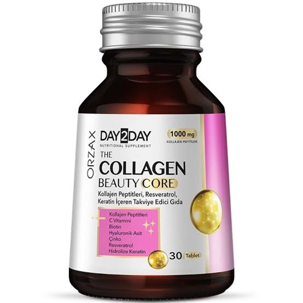 ORZAX OCEAN DAY 2 DAY COLLAGEN ( KOLAJEN ) BEAUTY CORE 30 TABLET