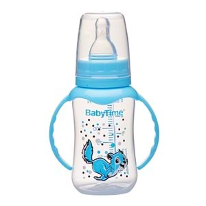 BT070 BABY TİME KİRAZ UCLU KULPLU BİBERON 150 ML