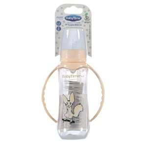 BT071 BABY TİME DAMAKLI UCLU KULPLU BİBERON 250 ML