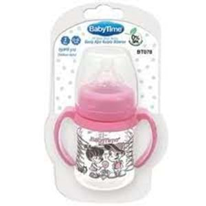 BT078 BABY TİME GENİŞ AĞIZ KULPLU BİBERON 150 ML