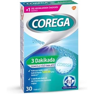 COREGA PROTEZ TEMİZLEYİCİ TABLET 30 ADET