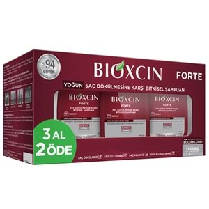 BİOXCİN FORTE TÜM SAÇ TİPLERİ İÇİN (SAÇ DÖKÜLMESİNE KARŞI & 3 AL 2 ÖDE & 300 ML)