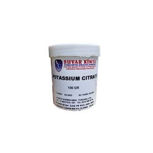 SUVAR POTASSIUM CITRATE (POTASYUM SİTRAT) 100 GR