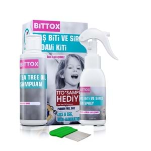BİTTOX BİT SPREYİ 100 ML +150 ML BİT ŞAMPUAN COFRE ( ÇELİK TARAK HEDİYELİ )
