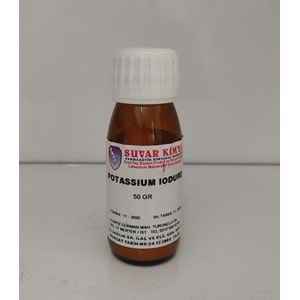 SUVAR POTASSIUM IODURE (POTASYUM İYODÜR) 50 GR