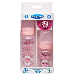 BT209 BABY TİME 3 LÜ SET PLASTİK PEMBE