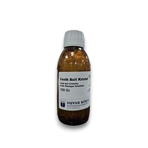 SUVAR ACIDE PHENIQUE CRİSTALİSE (FENİK ASİT KRİSTAL) 100 GR