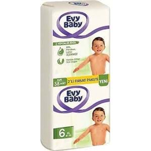 EVY BABY ÇOCUK BEZİ NO:6 38 ADET 2 Lİ JUMBO