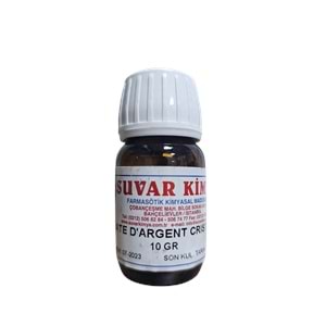 SUVAR NITRATE D.ARGENT CRISTALISE (GÜMÜŞ NİTRAT KRİSTAL) 10 GR