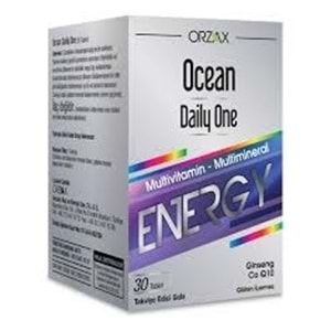 ORZAX OCEAN DAİLY ONE ENERGY (MULTİVİTAMİN&MULTİMİNERAL)30 TABLET