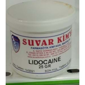 SUVAR LIDOCINE (LİDOKAİN) 25 GR