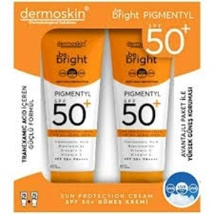 DERMOSKİN BE BRİGHT PİGMENTYL SPF 50 GÜNEŞ KREMİ (75+75 ML/ 2 Lİ)