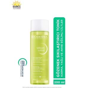 BİODERMA SEBİUM LOTİON 200 ML ( AKNEYE EĞİLİMLİ CİLTLER & GÖZENEK SIKILAŞTIRICI TONİK )