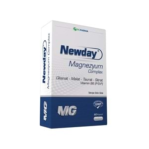 NEWDAY MAGNEZYUM COMPLEX 60 KAPSÜL ( GLİSİNAT&MALAT&TAURAT&SİTRAT )