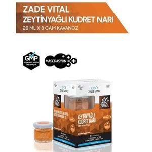 ZADE VİTAL ZEYTİNYAĞLI KUDRET NARI (20 ML-8 ADET)