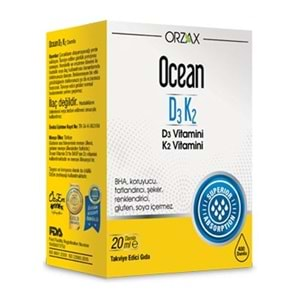 ORZAX OCEAN D3 K2 20 ML ORAL DAMLA