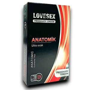 LOVESEX PREZERVATİF ANATOMİK (ULTRA SICAK)