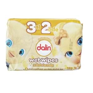 DALİN WET WİPES ISLAK HAVLU 3 AL 2 ÖDE 3X56