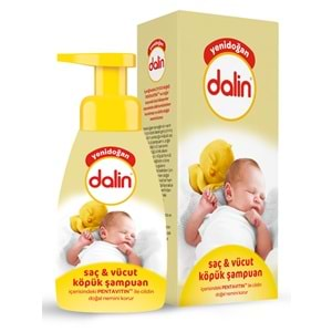 DALİN YENİDOĞAN SAÇ VE VÜCUT KÖPÜK ŞAMPUANI 200ML