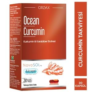 OCEAN CURCUMİN (KURKUMİN VE KARABİBER EKSTRESİ) 30 KAPSÜL