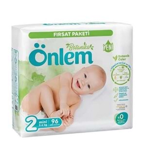 ÖNLEM BOTANİCA BEBEK BEZİ NO : 2 MİNİ (96 ADET)