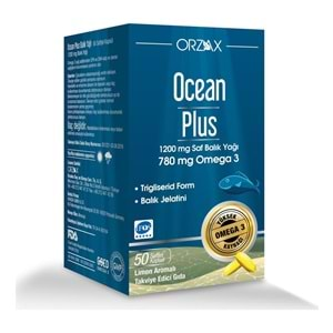 ORZAX OCEAN PLUS BALIK YAĞI OMEGA 3 1200 MG (50 KAPSÜL)