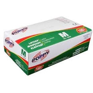 POPPY MUAYENE ELDİVENİ PUDRALI (MEDIUM/100 ADET)