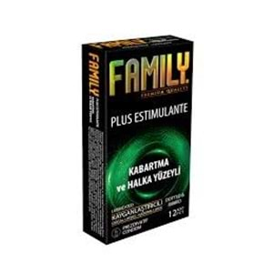 FAMILY PREZERVATİF (12 ADET/KABARTMA YÜZEYLİ)