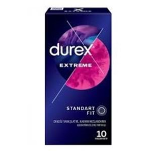 DUREX PREZERVATİF EXTREME 10 LU (STANDART FIT)